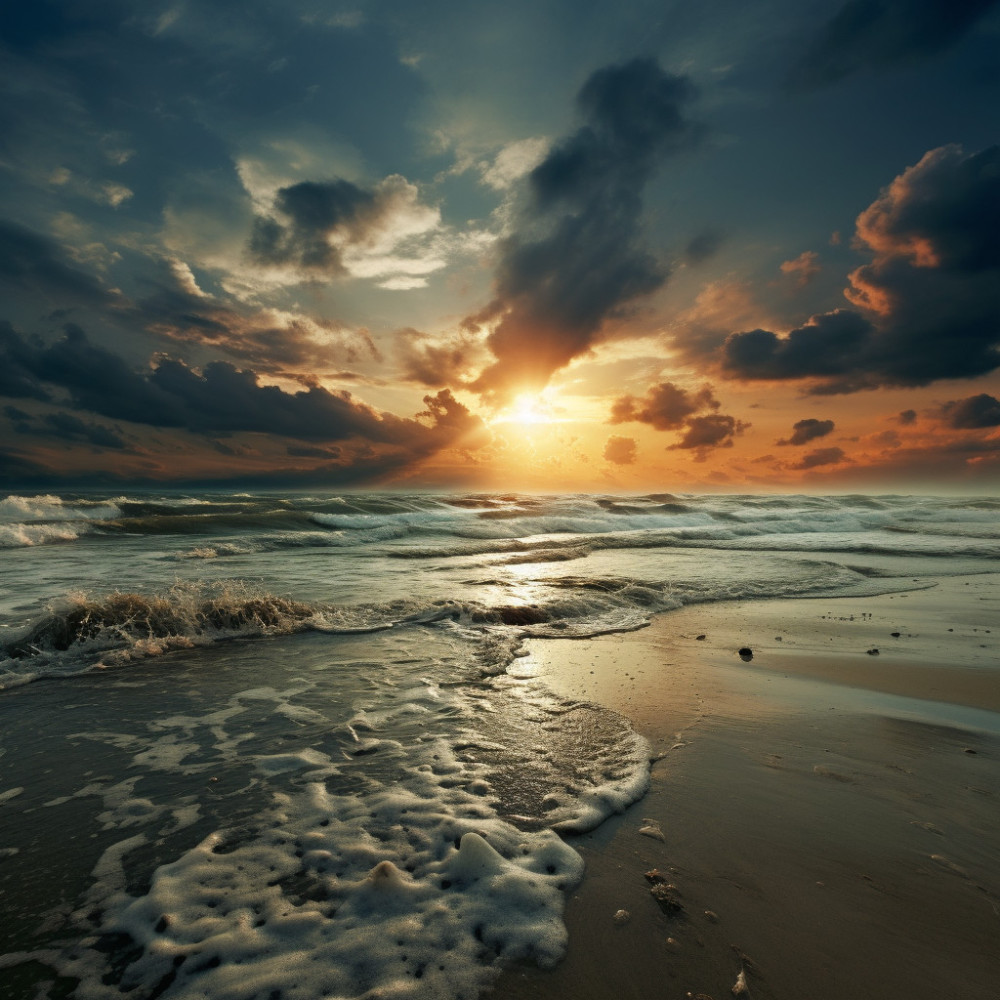 Soothing Sea in Quiet Embrace