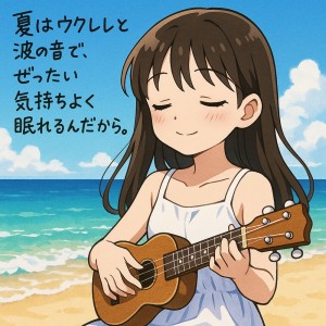 Album Definitely, the sound of ukulele and waves will ensure a good night's sleep in summer. oleh My healing music and sleep cafe.