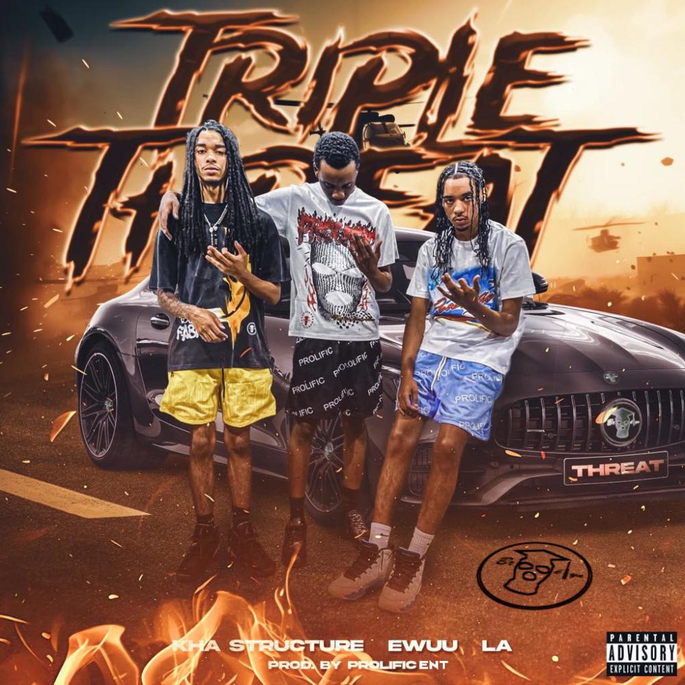TRIPLE THREAT (feat. kha Structure, E-wuu & LA Drilly) (Explicit)
