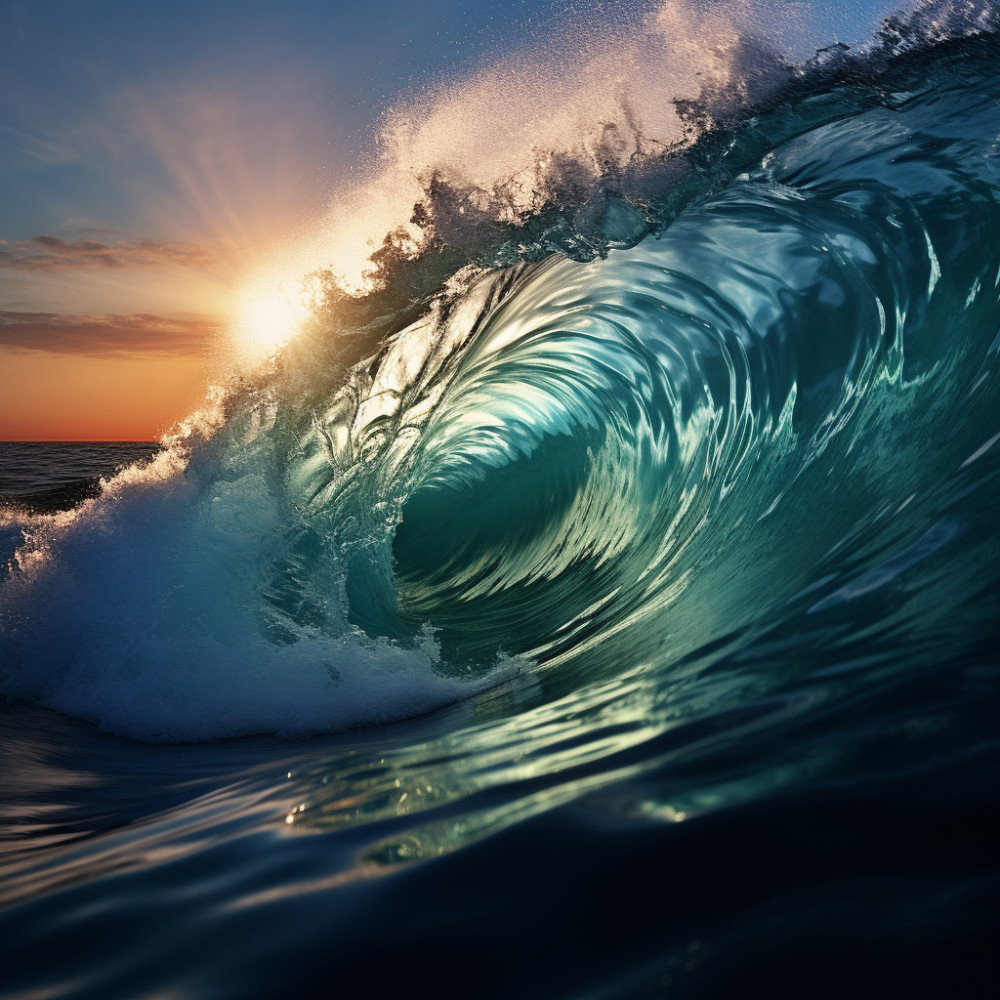 Tranquil Ocean Embrace Calm