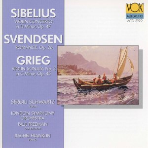 Sergiu Schwartz的專輯Grieg: Violin Sonata No. 3 in C Minor, Op. 45 - Sibelius: Violin Concerto in D Minor, Op. 47 - Svendsen: Romance in G Major, Op. 26 (Arr. for Violin & Piano)