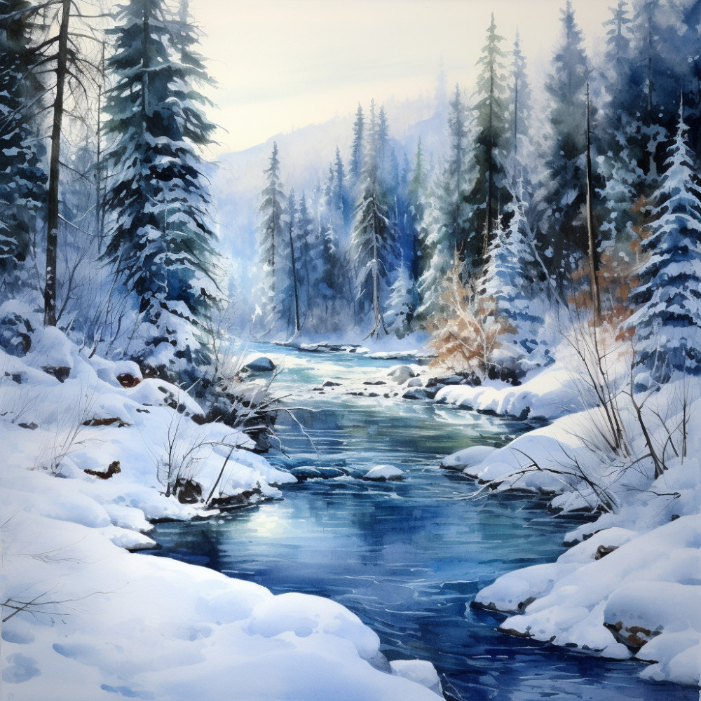 Binaural Stillness Along the Chilly River