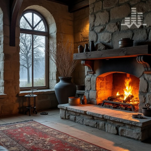 อัลบัม Fireplace and Wind (Loopable No Fade) ศิลปิน Tmsoft's White Noise Sleep Sounds