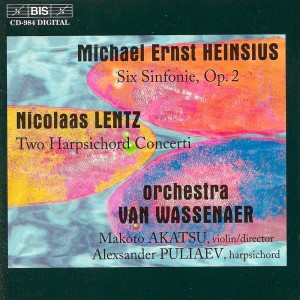 Makoto Akatsu的專輯Heinsius: Symphonies Nos. 1-6 - Lentz: Concertos Nos. 1 & 2 for Harpsichord and Strings