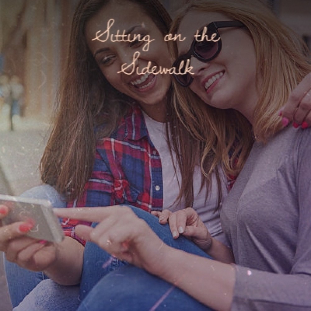 Sitting on the Sidewalk