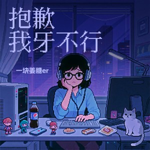 Listen to 抱歉我牙不行（吃不下你画的大饼） (伴奏) song with lyrics from 一块姜糖er