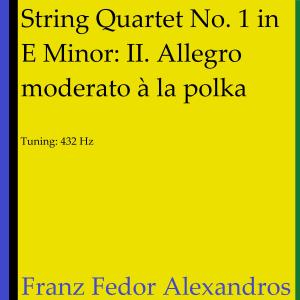 Listen to String Quartet No. 1 in E Minor: II. Allegro moderato à la polka song with lyrics from Franz Fedor Alexandros