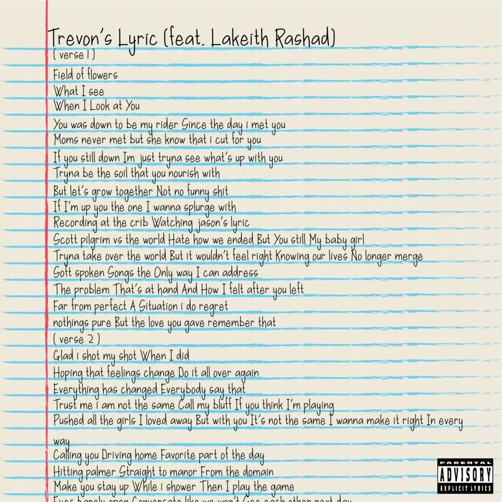 TREVON'S LYRIC (feat. Lakeith Rashad) (Explicit)