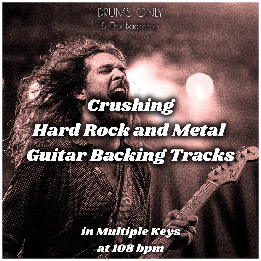 Intense Hard Rock Metal Guitar Backing Track in Eb Major