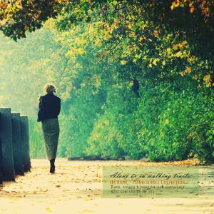 I walk alone in the walkway dari 하루인