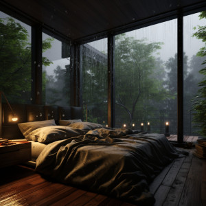 Ultimate Sleep Experience的專輯Binaural Sleep with Rain: Nature's Embrace Symphony