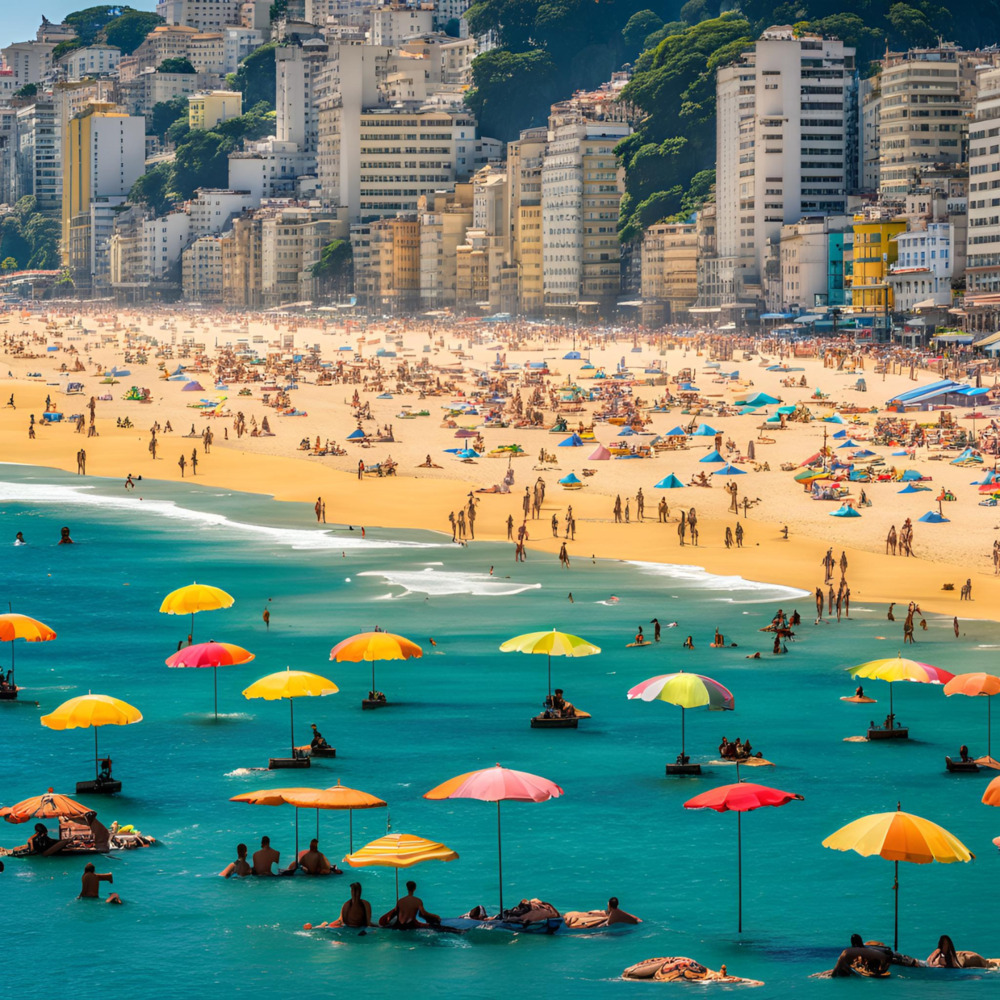 Copacabana ao Entardecer
