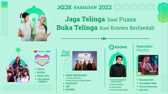 JOOX Temani Pengguna Jalani Ramadan 2022 dengan Konser Musik Hingga Obrolan Berfaedah