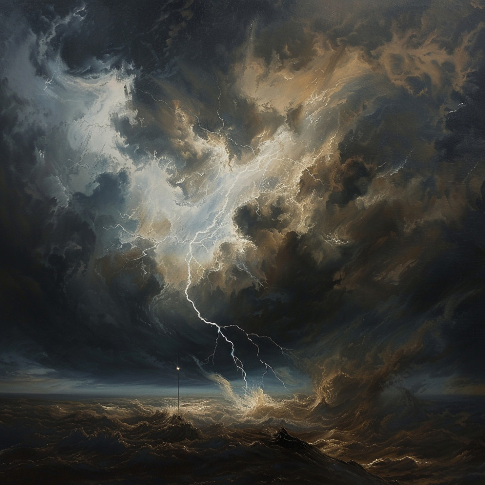 Serenity in Thunder's Gentle Roar