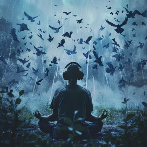 Pure Meditation Music的專輯Meditation by Nature: Binaural Birds in Rain - 92 88 Hz