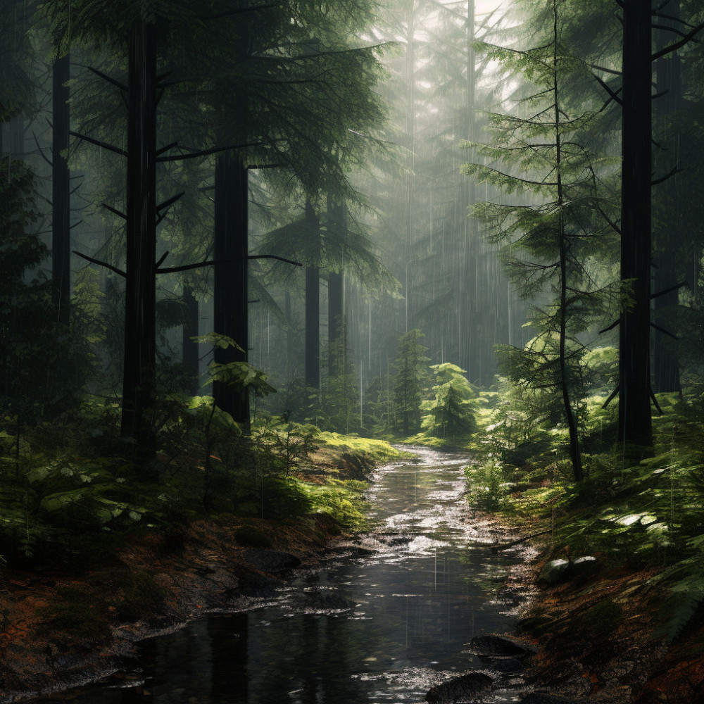 Sleep's Comfort in Rain's Melody