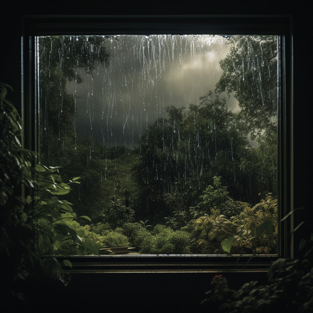 Lluvia Reflejos De Serenidad
