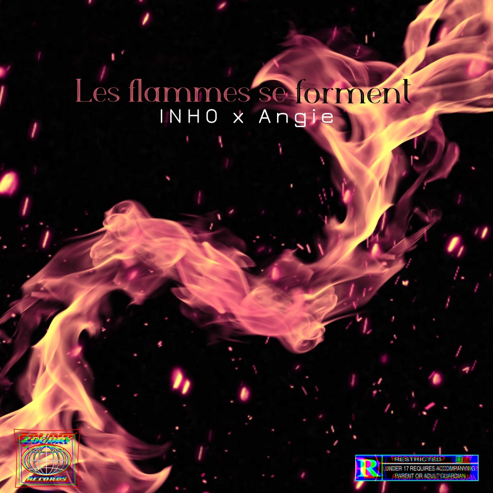 Les flammes se forment