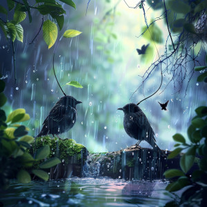 อัลบัม Rain Melody: Binaural Birds in Nature's Embrace - 92 96 Hz ศิลปิน MusicoterapiaTeam