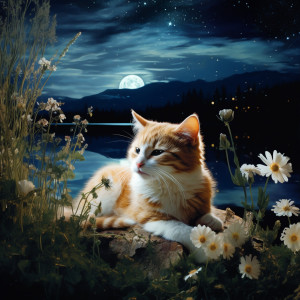 Calming Music For Pets的專輯Peaceful Nighttime Lake Waves for Cat Relaxation