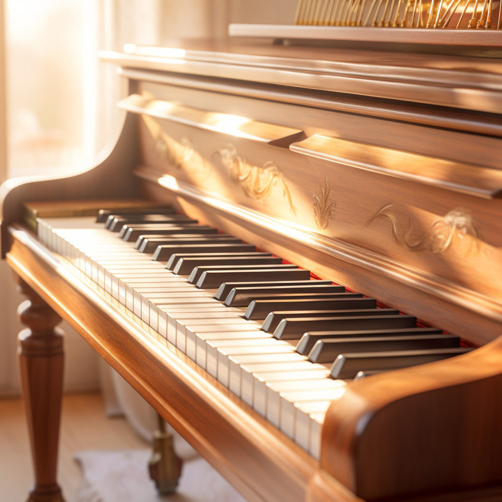 Trabajo De Piano En El Ritmo Del Atardecer