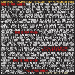Album This Is For When from Bauhaus