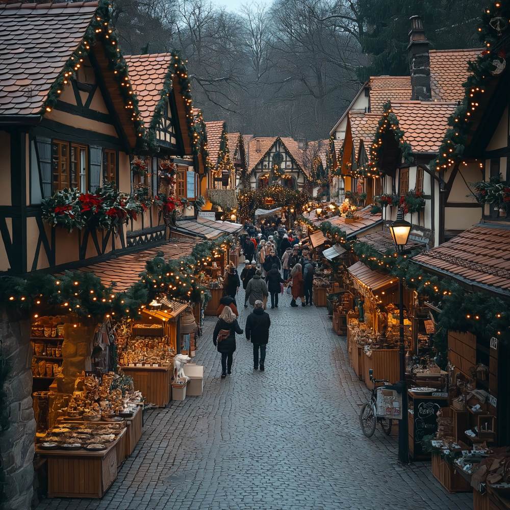 Geschenkekauf Und Lichterglanz