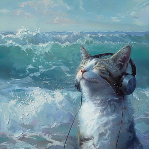 Calm Solitude的專輯Purring by the Ocean: Cats Calming Music