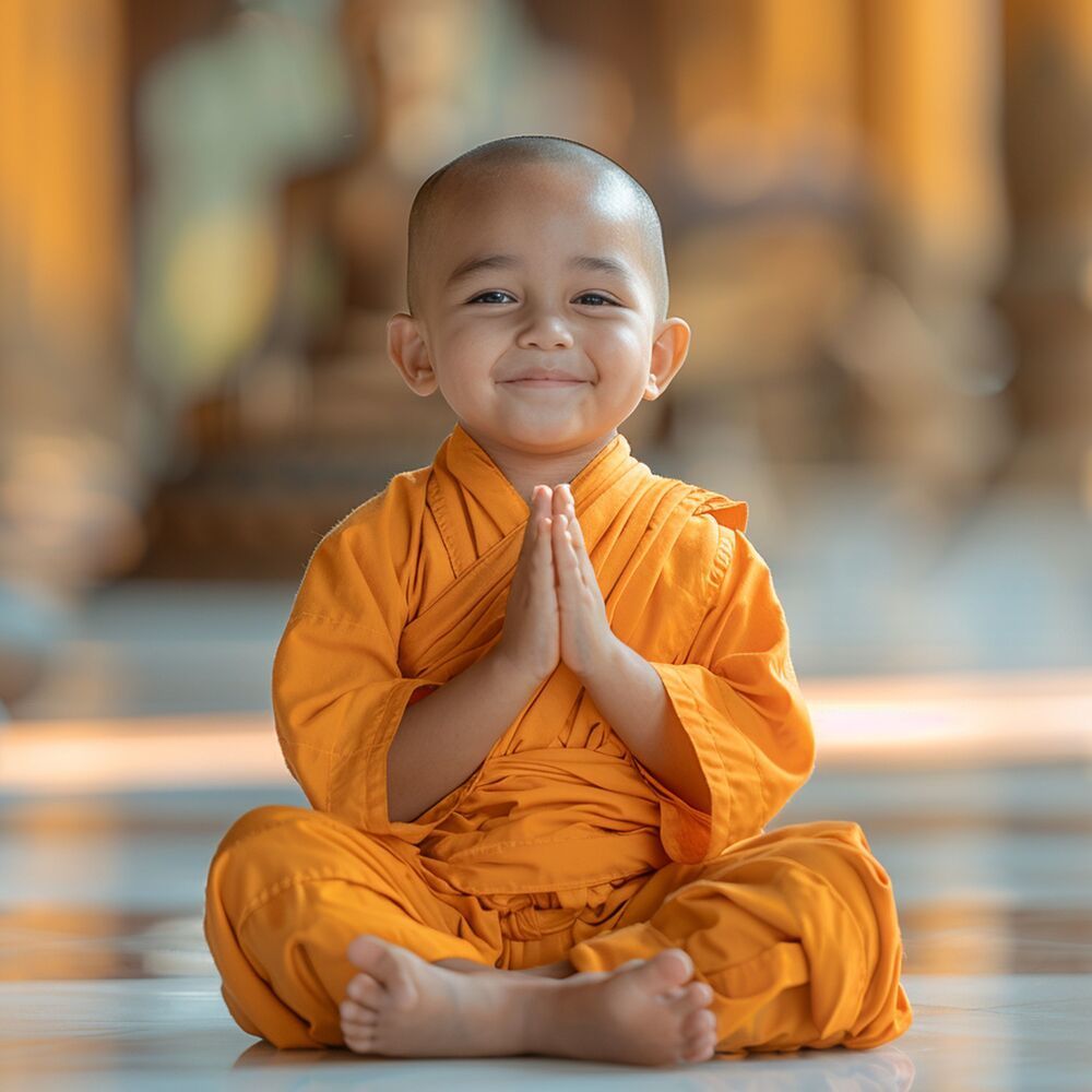 Pequeño Monje Meditativo