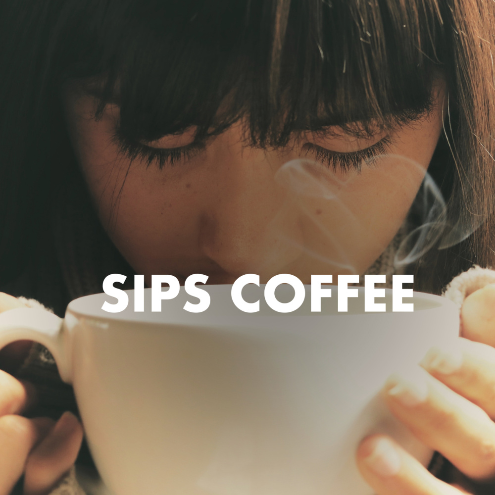 Sips Coffee (Explicit)