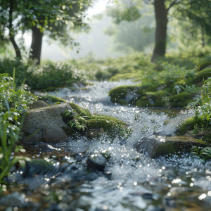 Flowing Meditation: Serene Water for Chill Focus