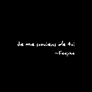 Listen to Je me souviens de toi song with lyrics from Feejoke