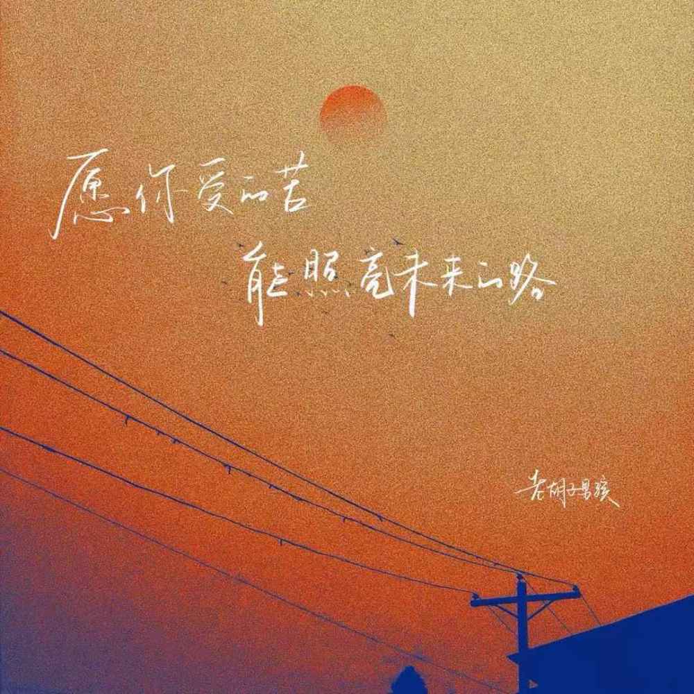 愿你受的苦能照亮未来的路