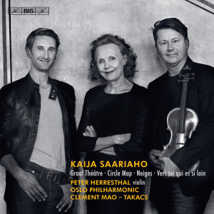 Album Kaija Saariaho: Circle Map, Graal théâtre, Vers toi qui es si loin & Neiges oleh Peter Herresthal