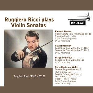 魯傑羅·裏奇的專輯Ruggiero Ricci Plays Violin Sonatas