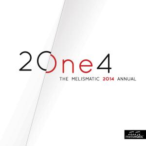 Various的专辑2Øne4 - The Melismatic 2014 Annual
