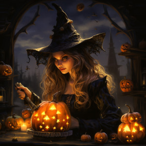 Dengarkan lagu Sorceress' Halloween Spellbinding Serenade nyanyian Halloween dengan lirik
