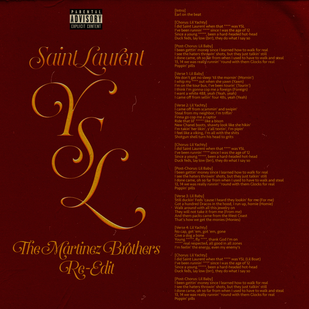 SaintLaurentYSL (The Martinez Brothers Re-Edit|Explicit)