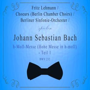 Helmut Krebs的專輯Choeurs (Berlin Chamber Choirs) / Berliner Sinfonie-Orchester / Fritz Lehmann spielen: Johann Sebastian Bach: H-Moll-Messe [Hohe Messe in h-moll] - Teil 1, Bwv 232 [Live]