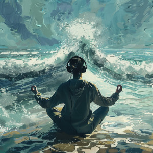 Solfeggio Sound Bath的專輯Yoga by the Sea: Ocean's Harmonic Tunes
