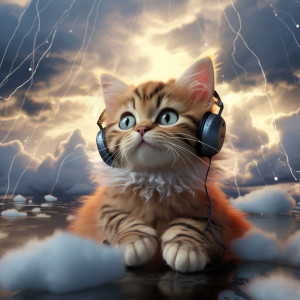 Cats in Thunder: Soft Purr Tune
