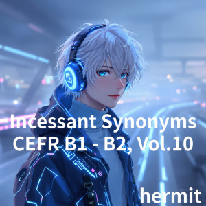 Hermit的專輯Incessant Synonyms CEFR B1 - B2, Vol.10