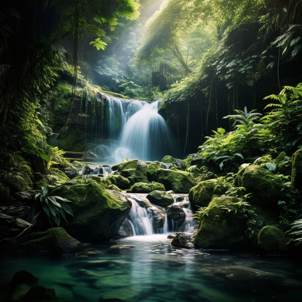 Piano Echoes of the Enchanted Falls