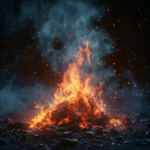 Fire Sounds For Sleep的專輯Tranquil Binaural Fire: Nighttime Relaxation