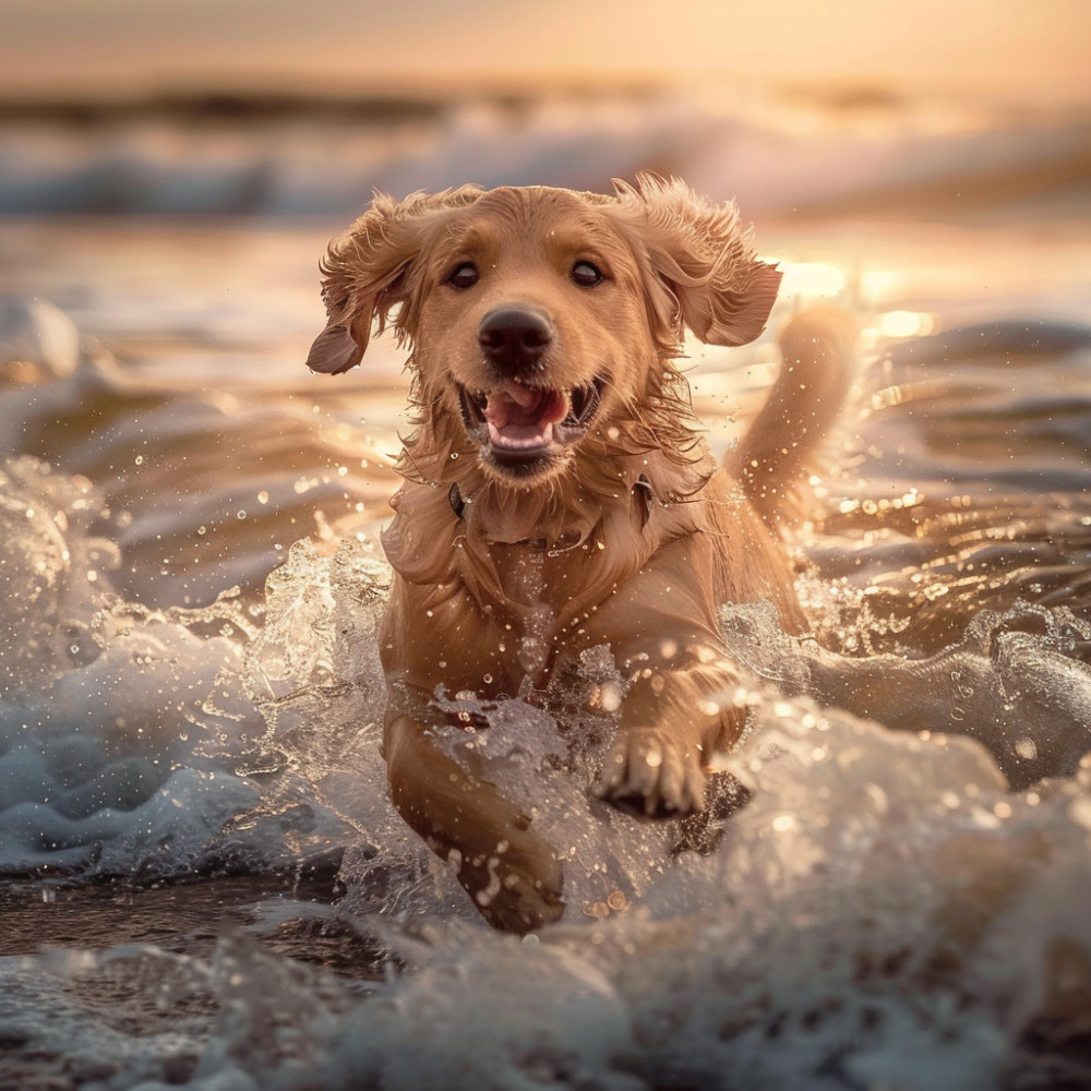 Ondas Reconfortantes Del Océano Para Los Amigos Peludos