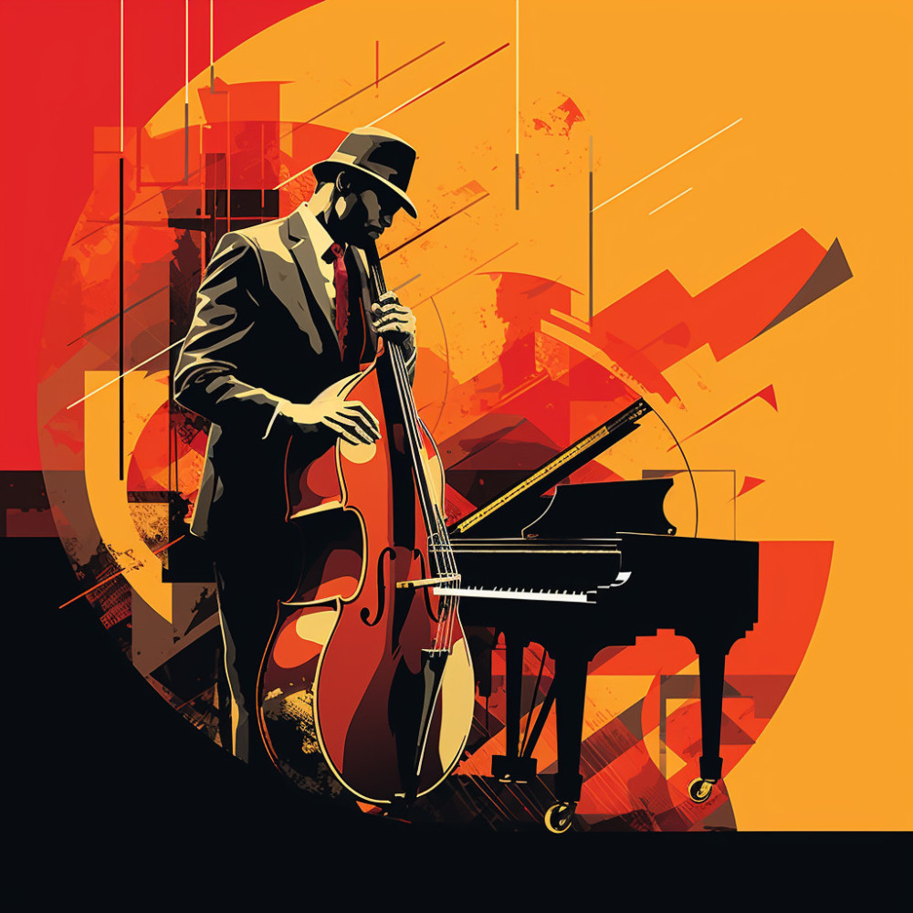Jazz Music Portrait Glow