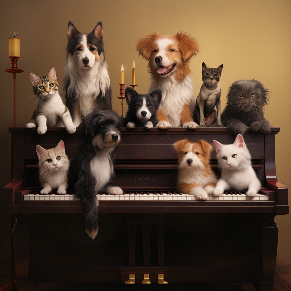 Piano Paws Peaceful Tunes