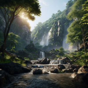 Waterfall Relaxation Escape: Gentle Flow Melodies