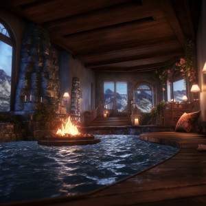 Album Fireside Oasis: Spa and Massage Serenity from Warm Crackle