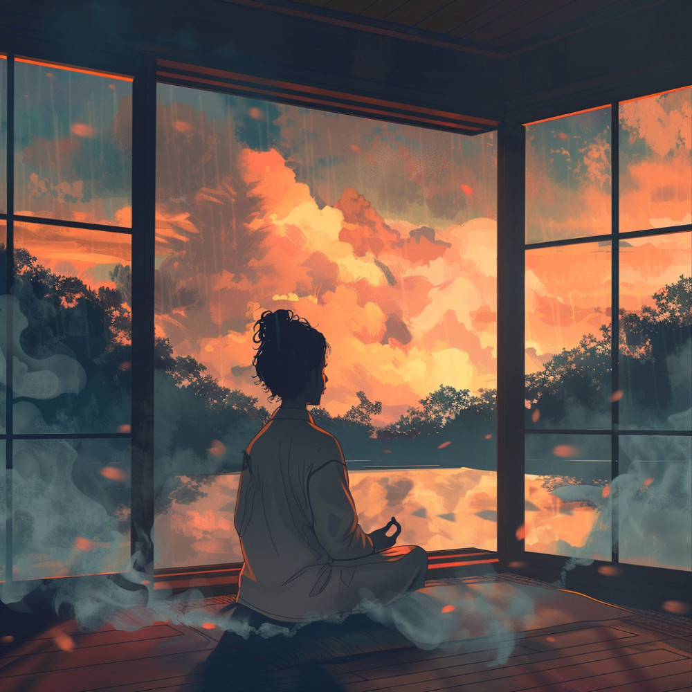 Peaceful Mindfulness in Harmonic Echoes